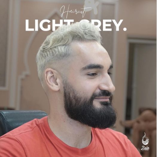 hairstyle light grey